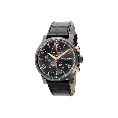 MONTBLANC Time Traveler Collection Автоматический Механический Часы Мужские 43 мм Черный Циферблат