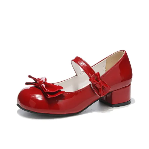 Medd Грубый каблук Туфли Мэри Джейн Женские