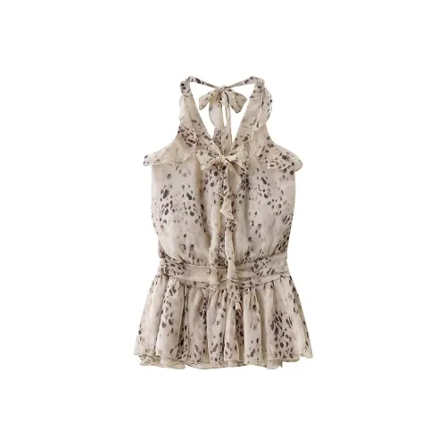 MTHE Леопардовый принт Женские Рубашки