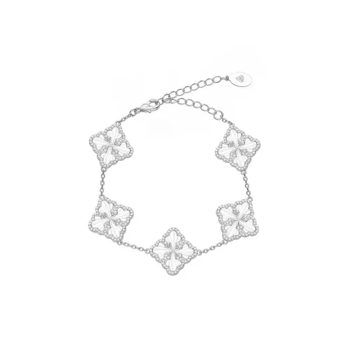 ICEGANG Белое золото с медным покрытием браслеты унисекс