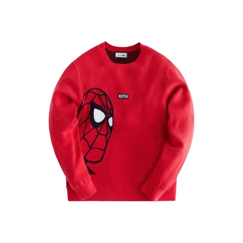 KITH x MARVEL Свитер Красный для детей 3-7 лет