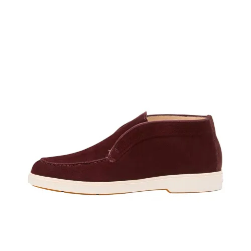 Santoni Женские повседневные туфли, бургундский цвет, женские