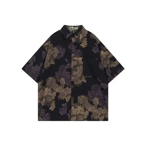 TIMD Черный Фиолетовый Мужские Рубашки