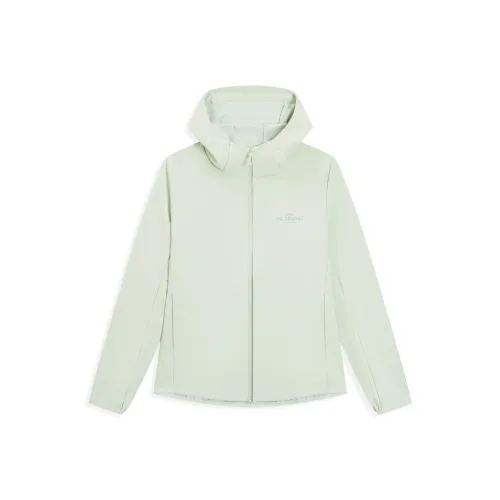 XTEP Светло-зеленый Серый Женские Куртки