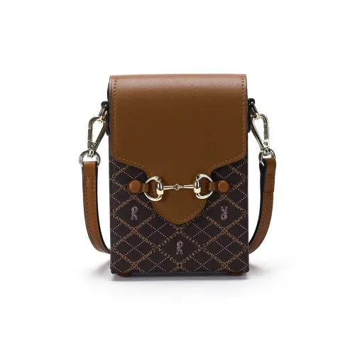 Roberta Di Camerino Чехол для телефона из ПВХ Сумка через плечо Женская Винтажный Коричневый