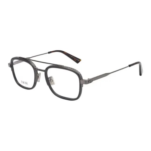 DIOR Сплав Aviator Оправа для очков Унисекс Темный Металл