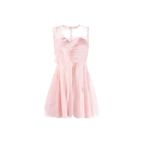 RED VALENTINO Розовые Женские Платья без рукавов