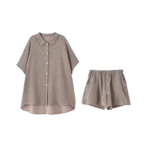 PBENO PD 10601 Полосы Одежда Наборы Женские Пижамные Комплекты