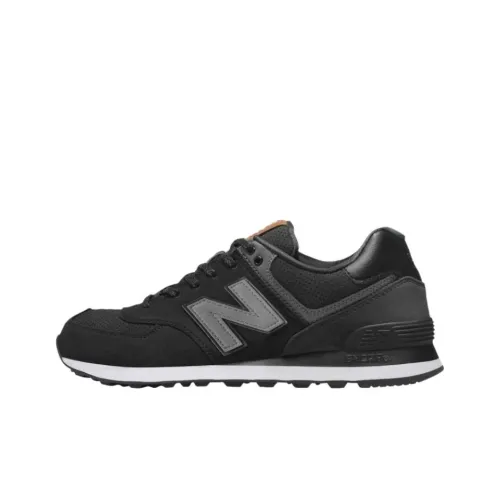 New Balance NB 574 Устойчивый к истиранию Низкий Топ Повседневная обувь Унисекс Черный