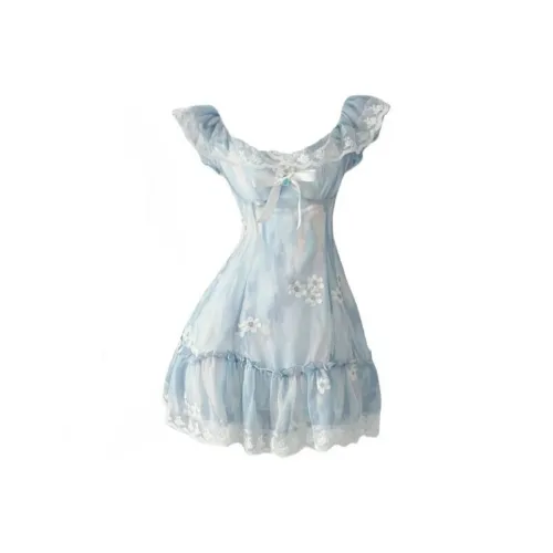 DOSOHEB Светло-синий Женские Слиплатья