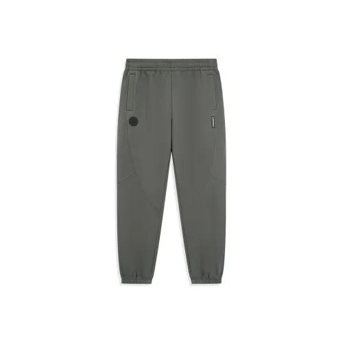 XTEP Sports Life Collection Вязаные тренировочные штаны унисекс керамический серый