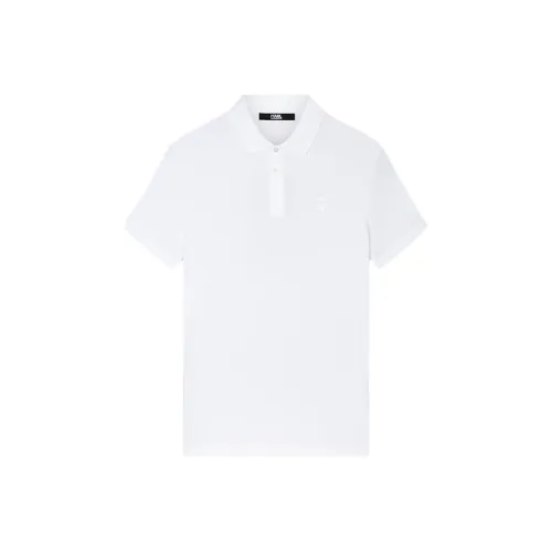 Поло Мужское Белое от KARL LAGERFELD