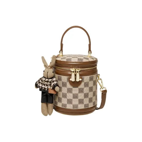 Narandu PVC Синтетическая кожа Цилиндрическая сумка Сумка Сумка через плечо Сумка через плечо Мини Женская Хаки