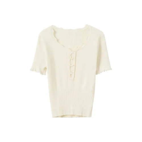 3COLOUR Экрю Женская Трикотажная Одежда