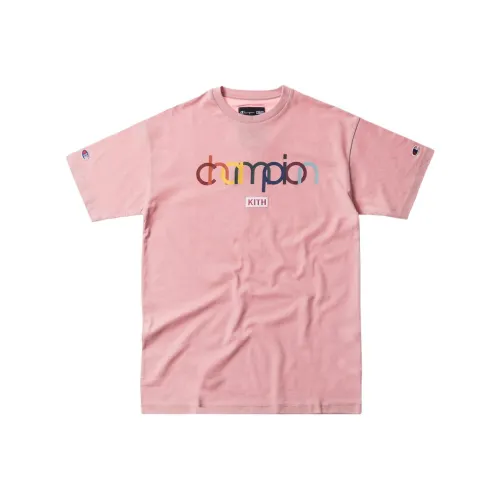 KITH X Champion T-Shirt Мужской Розовый