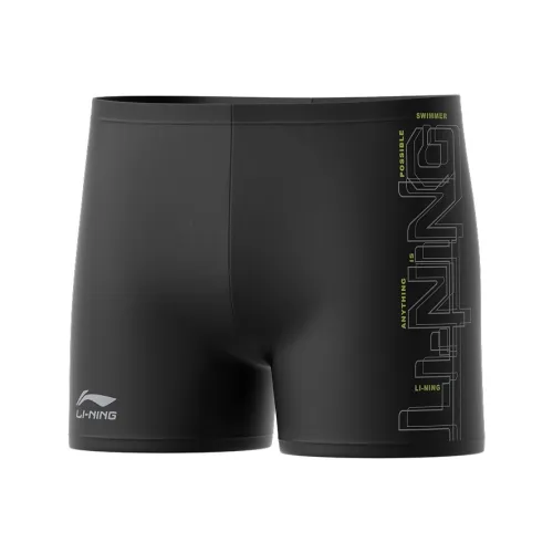 LINING Мужские черные плавательные шорты