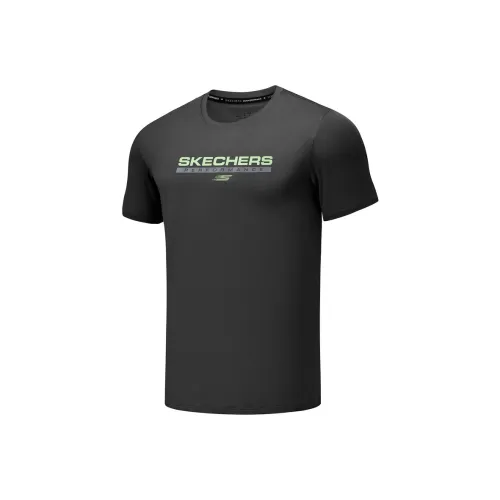 Skechers Basic Sports Series Углерод Черный 0018 Мужская T-Рубашка
