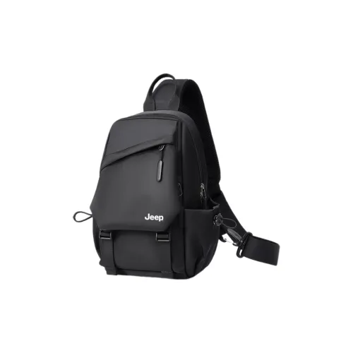 JEEP Нейлоновая сумка для мужчин черного цвета