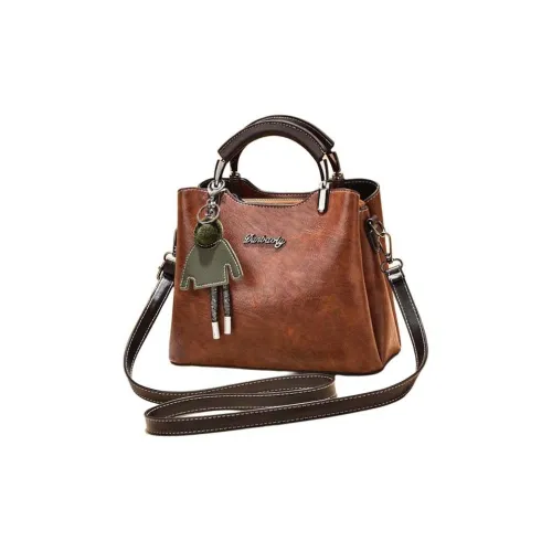 Boniu ПУ (полиуретан) Сумка Стандартная Женская Черная Земля Желтая