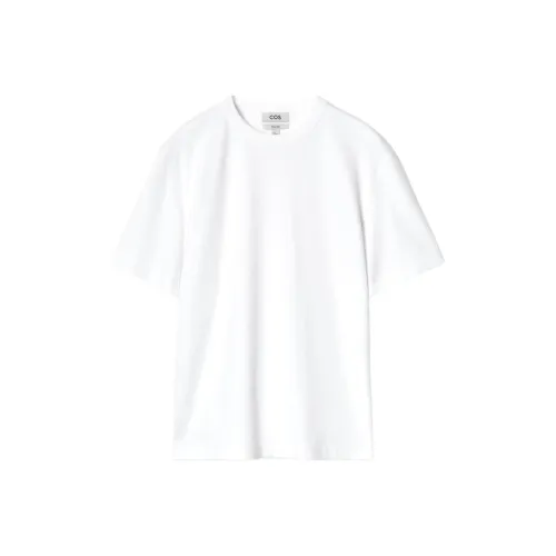 COS Белая Мужская T-Рубашка