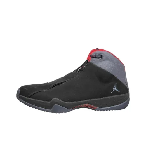 Jordan Air Джордан 21 Устойчивый к истиранию Высокий Топ Детские Баскетбольные Кроссовки Черный Серый Подростки