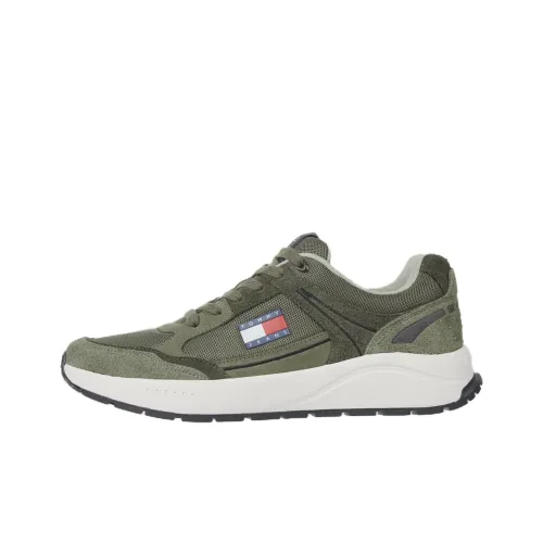 Tommy Hilfiger TRAINERS Беговые кроссовки Низкий Топ Зеленый Мужской