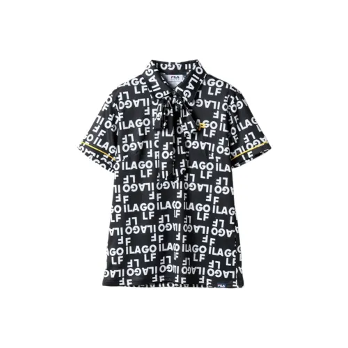 FILA Golf Series Черная Женская Одежда для Гольфа