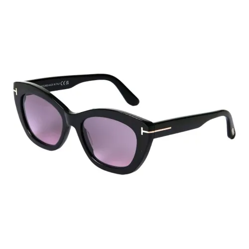 TF Пластиковая оправа Нерегулярная форма Солнцезащитные очки Унисекс Черный