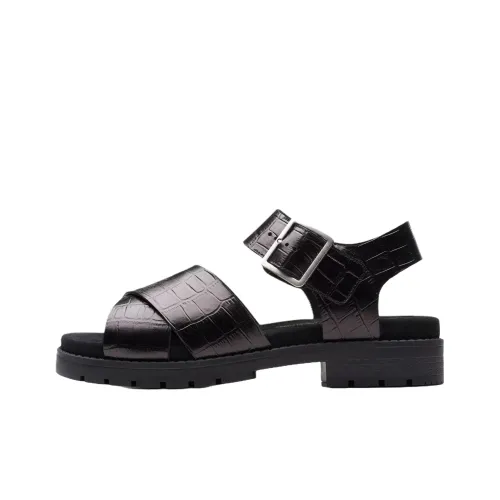 Clarks Orinoco Cross One Strap Sandals 3 см Женские Черные