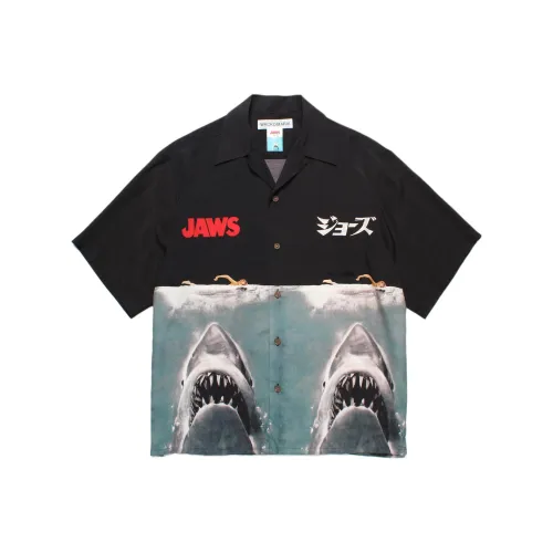 WACKO MARIA x JAWS Фильм "Большая белая акула" Коллаборация SS25 Рубашка Унисекс