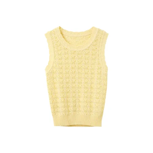 3COLOUR Светло-желтый Женская трикотажная одежда