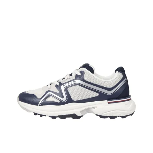 Tommy Hilfiger TRAINERS Низкий Топ Повседневная Обувь Мужская Бежевая Синяя