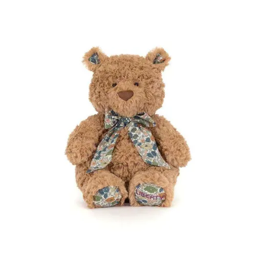 JELLYCAT X LIBERTY Barcelona Bear Цветочный Зеленый Куклы Плюшевая кукла Средний размер Высота