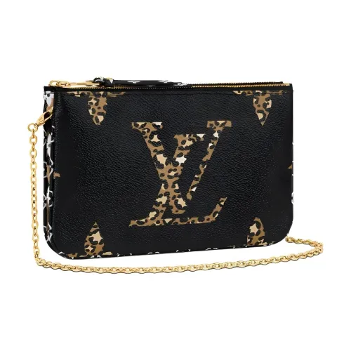 LOUIS VUITTON Jungle Покрытый холст Цепляемая Сумка через плечо Сумка на плечо Сумка через плечо Унисекс Черный