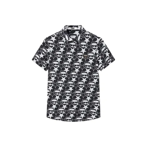 Karl Lagerfeld Рубашка Мужская Черная