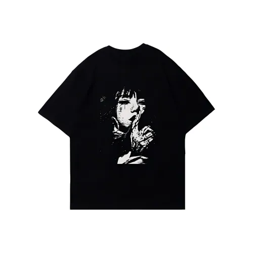 CTIDESTRAW Черная унисекс футболка