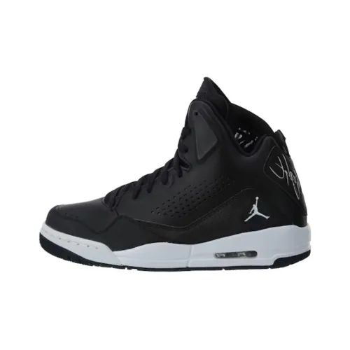 Jordan SC 3 Износостойкий и Легкий MID Топ Винтажные баскетбольные кроссовки Мужской Черный Белый