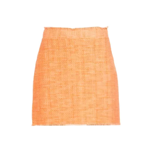 PINKO Апельсин Женские Повседневные Короткие Юбки