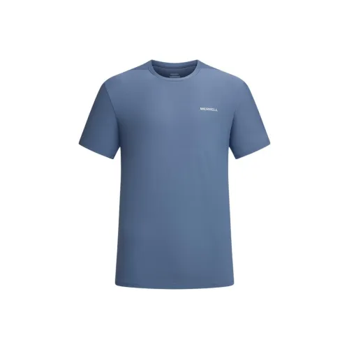 MERRELL Серый Пыльно-Синий Мужская T-Рубашка