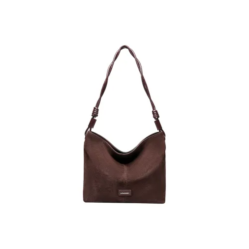 Joy Mario Сумка через плечо из синтетической кожи женская кофейного молочно-чайного цвета