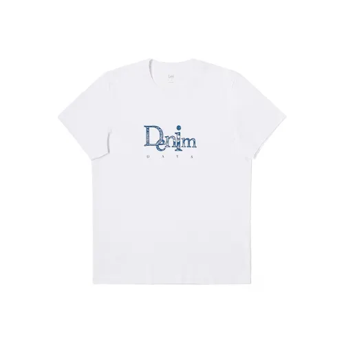 Lee совместный бренд модель Белый Мужская T-рубашка