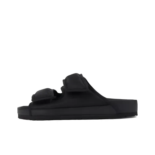 Birkenstock Износостойкие шлепанцы Мужские Черные