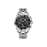 Стальной браслет, глубокий черный.