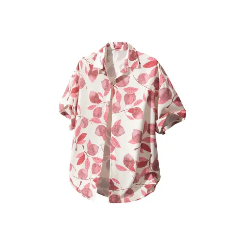 PIYOPIYO Розовый Фрукты Лист Унисекс Рубашки