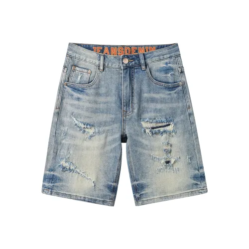 AUTOMOBILI LAMBORGHINI Джинсовые шорты Унисекс Синий