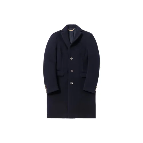 KITH Collaboration Морской Синий Мужское Пальто