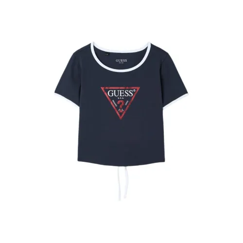 GUESS Морской синий Женские футболки