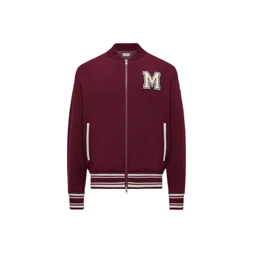 Moncler FW25 Пуховик Мужской Бордово-Красный