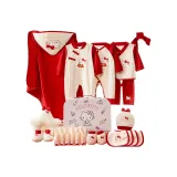 Хелло Китти, всесезонный набор из 22 предметов, красный, розовый, бумага, чемодан