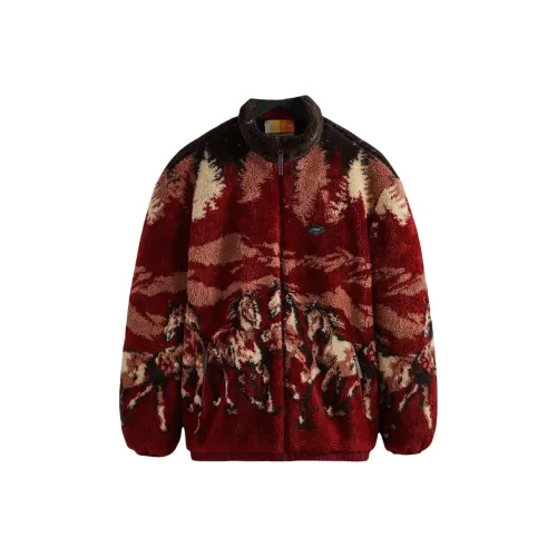KITH Velvet Feel Coat Men's Red